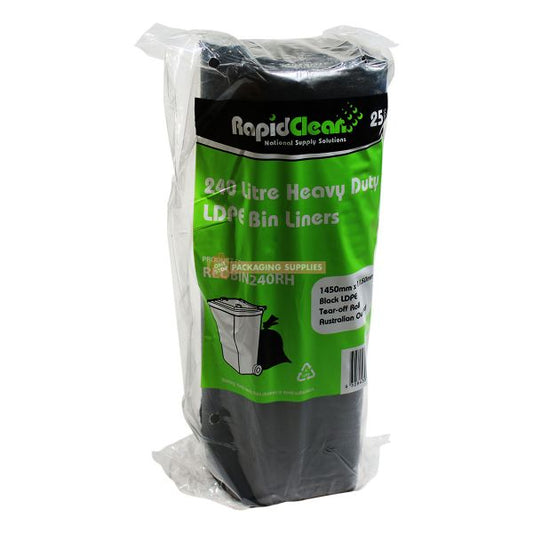 Heavy Duty Garbage Bags In Black