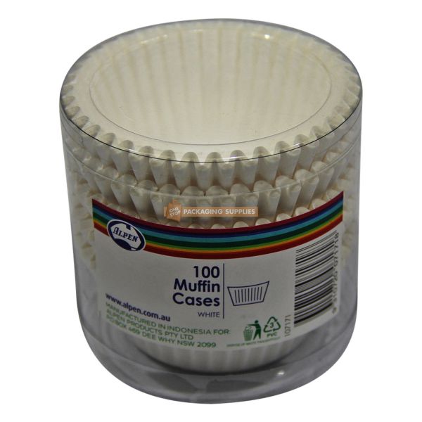 Muffin Cases White Pack of 100