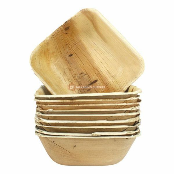 Palm Leaf Bowl Square Pack of 25