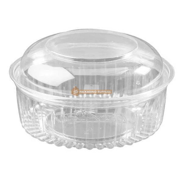 Plastic Clear Bowl With Hinged Dome Lid Pack of 50