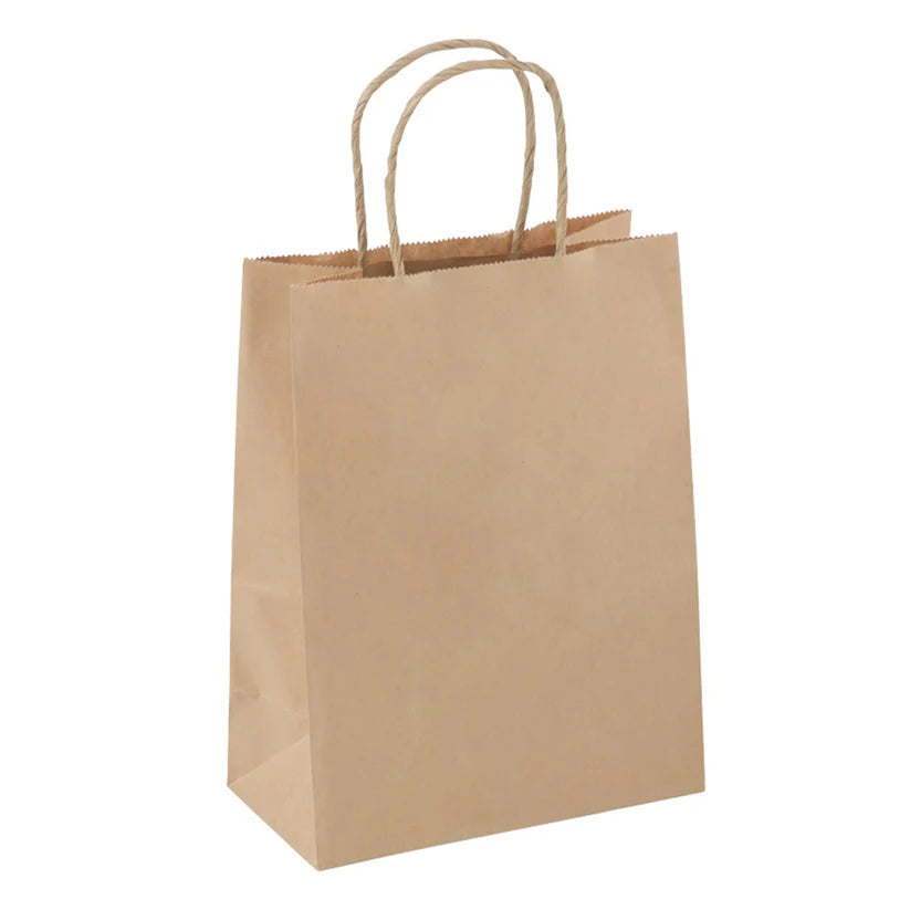 Brown Paper Takeaway Bags with Rope Handles