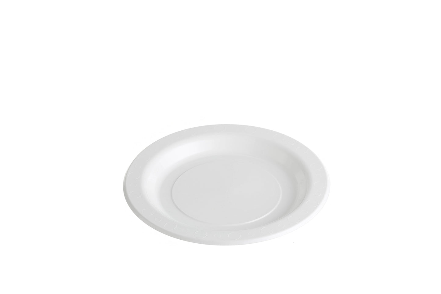 Plastic Plates Round Pack of 50 Reusable