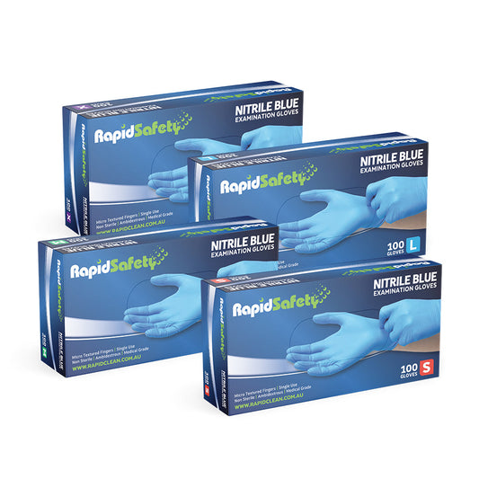 Gloves Nitrile Blue Powder Free