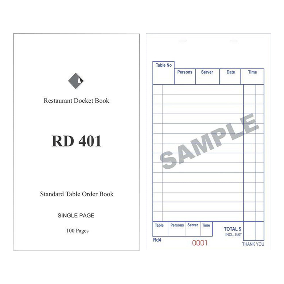 Restaurant Docket Book | Duplicate and Triplicate Options