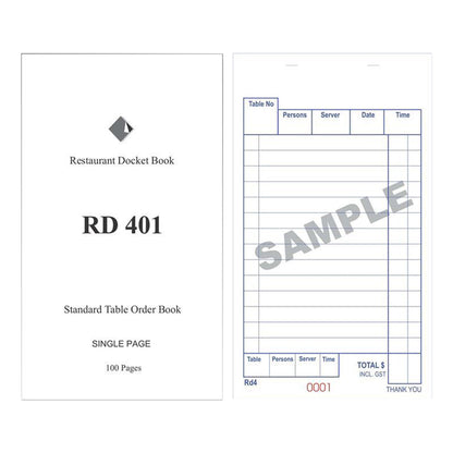Docket Books - Docket Book with Duplicate Pages 