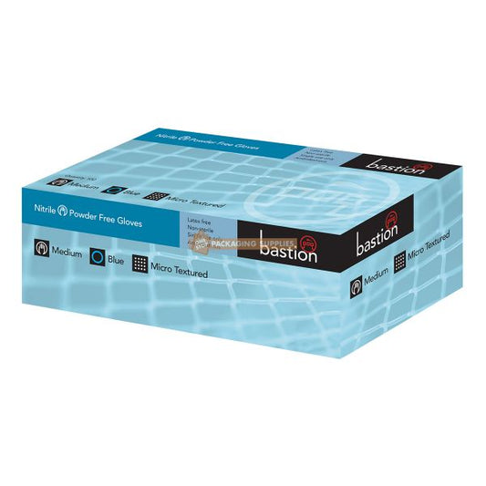 Nitrile Blue Gloves Powder Free Medium