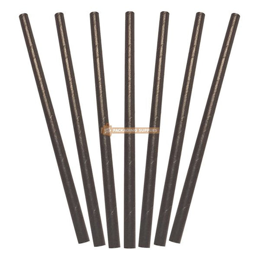 Paper Straws Cocktail Black Pack of 250
