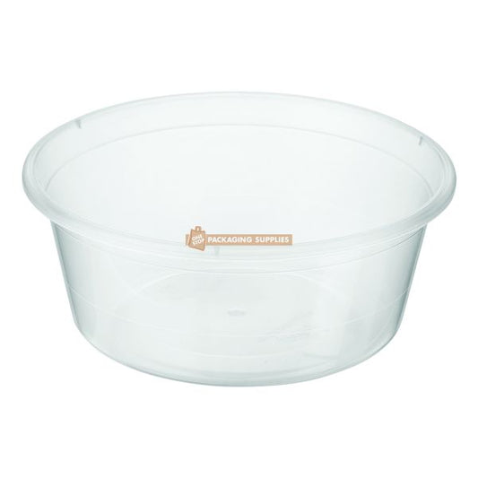 Plastic Clear Round Takeaway Container Pack of 50