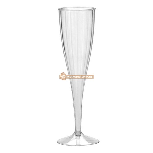 Plastic Cup Clear Champagne Flute Pack of 12