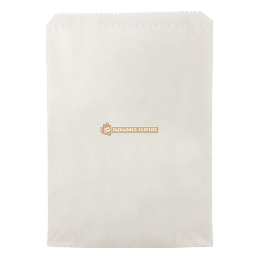 White Grease Proof Lined Paper Bags 1 Long Size (140mm x 178mm)