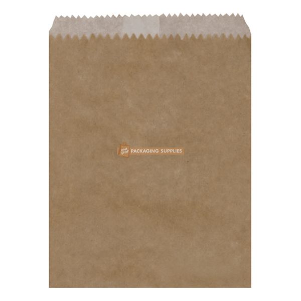 Brown Grease Proof Lined Paper Bags 2 Long Size (174mm x 240mm)