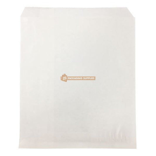 White Grease Proof Lined Paper Bags 2 Square Size (200mm x 210mm)