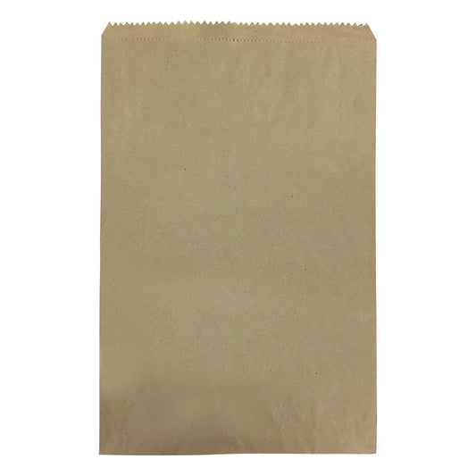 Brown Grease Proof Lined Paper Bags 3 Long Size (200mm x 275mm)