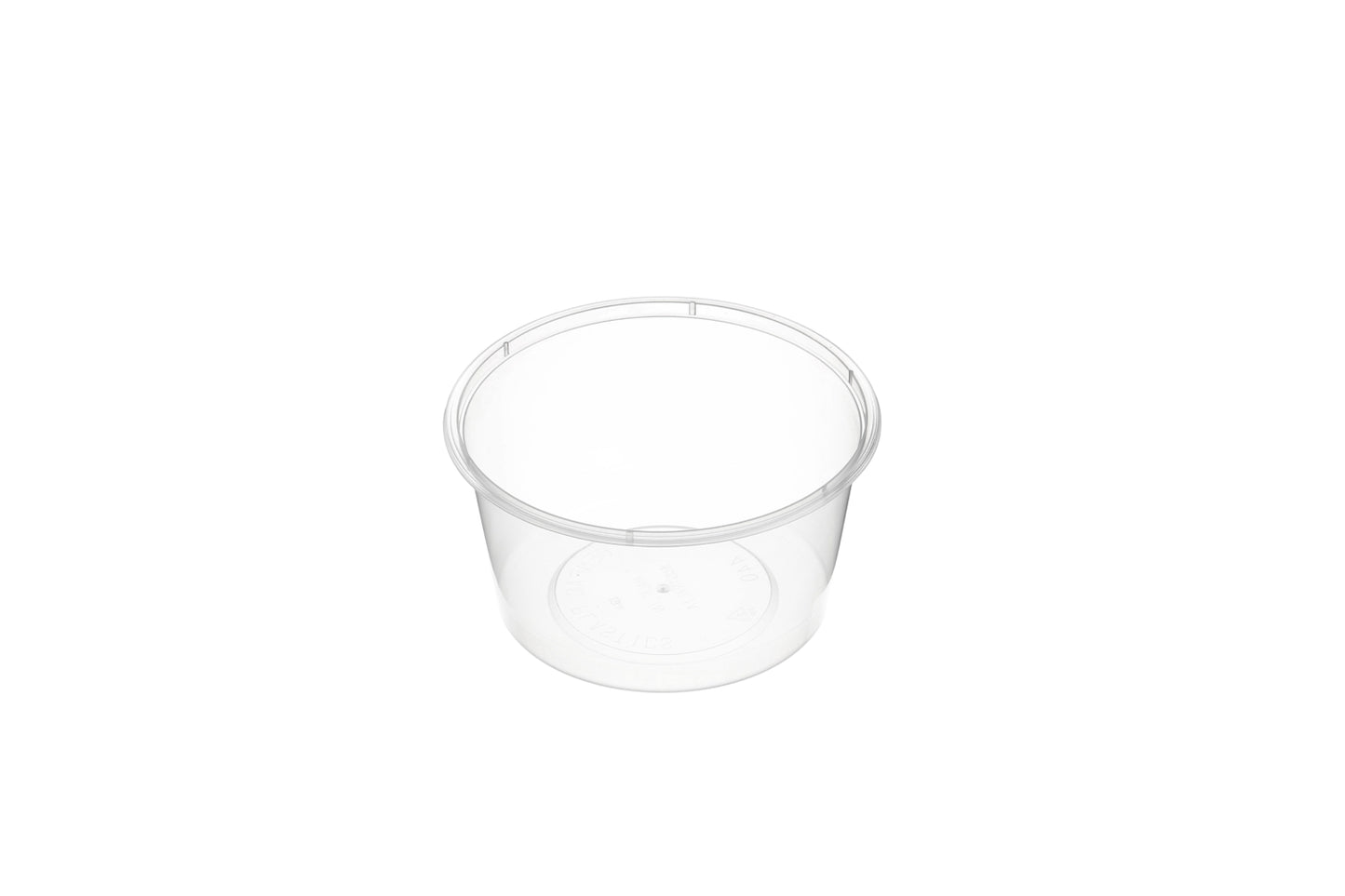 Plastic Clear Round Takeaway Container Pack of 50