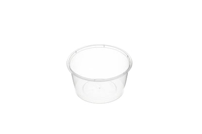 Plastic Clear Round Takeaway Container Pack of 50