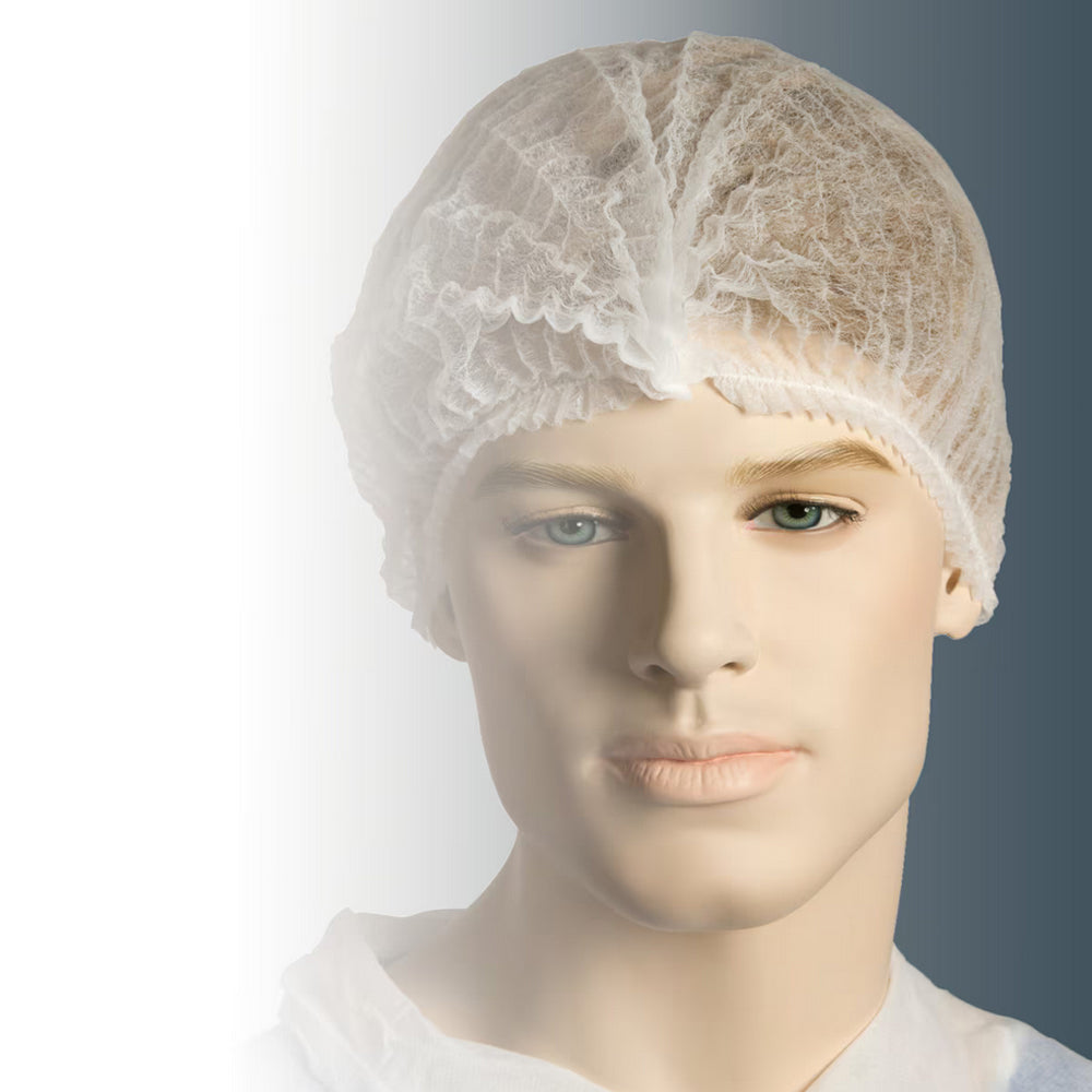 Berets Crimped White