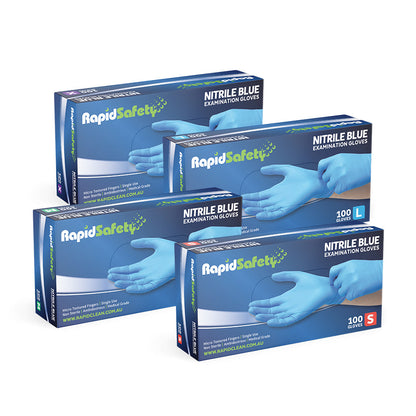 Gloves Nitrile Blue Powder Free