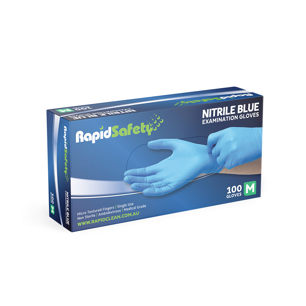 Gloves Nitrile Blue Powder Free