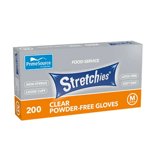 Gloves Stretchies Clear Power Free - Medium - Pack of 200