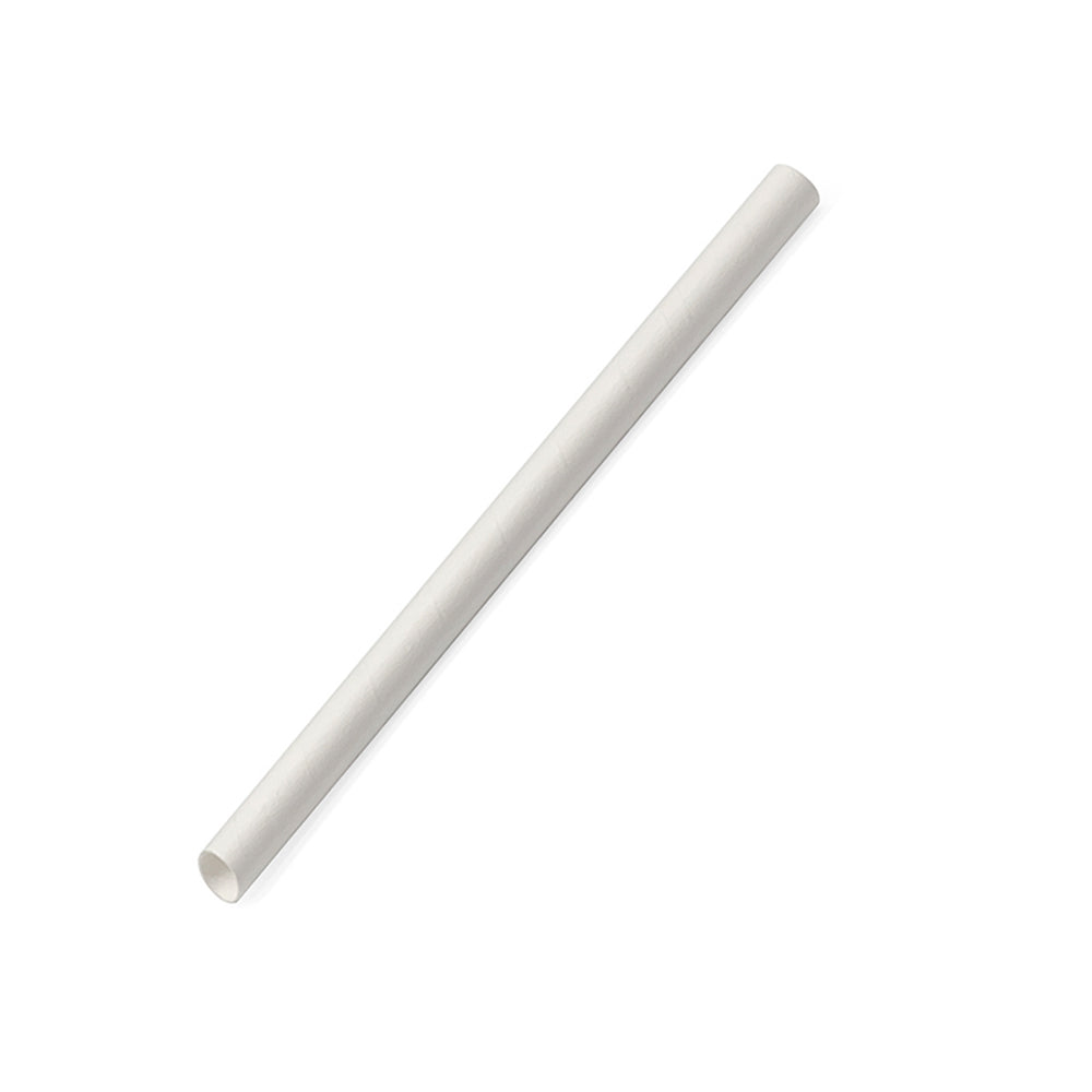 Paper Straws for Bubble Tea in White