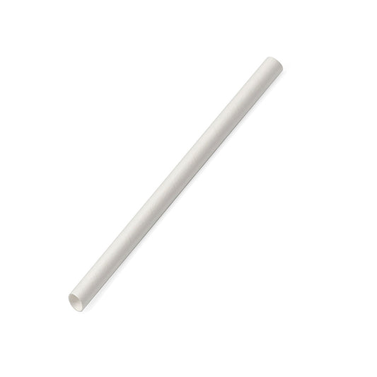 Paper Straws for Bubble Tea in White