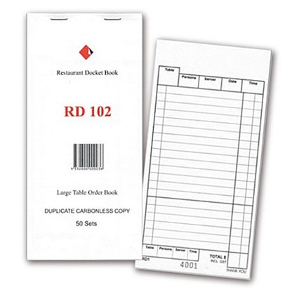 Restaurant Docket Book